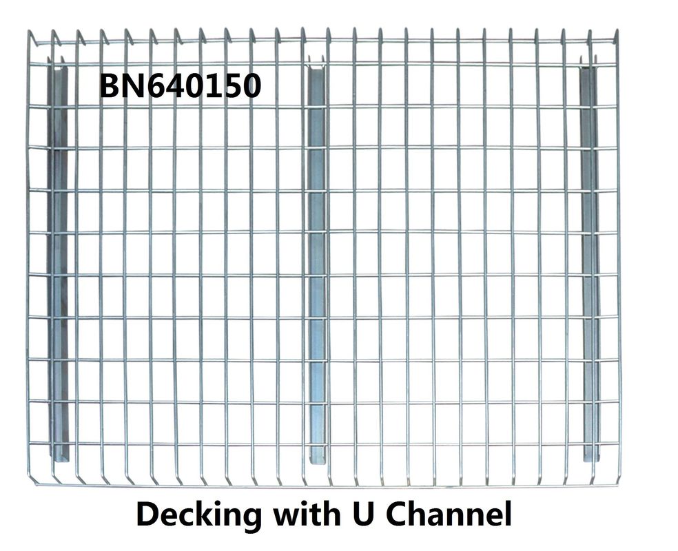 Hoher sichtbarer Träne-Palettenregal-Draht Decking 3 Kanal-Paletten-Racking-Zusätze fournisseur