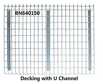 Hoher sichtbarer Träne-Palettenregal-Draht Decking 3 Kanal-Paletten-Racking-Zusätze