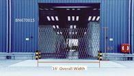 16 Fuß faltende Sicherheits-Dock-Tür-Tore, zusammenklappbares Sicherheits-Stahltor öffnend fournisseur