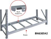 Stabile Lager Metall Lagerregale 16 Ga Stahl Deck unterstützt 3 Fuß lang fournisseur