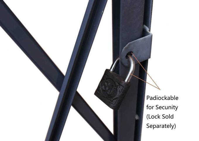 Dock-Tür-Stahl-Scissor faltende Sicherheits-Tor-Sicherheit Türen 12' öffnendes Hoch 1/2' X 6